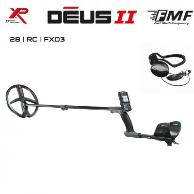 Deus 2 Dedektör - 28cm FMF Başlık, Ana Kontrol Ünitesi, FX03 Kulaklık